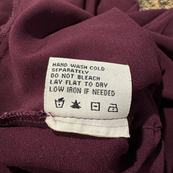 Pamela McCoy Jumpsuit Y2K Cottage Boho Minimalist Retro Casual Comfort Purple 1X - Picture 4 of 5